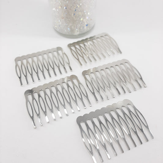 METAL HAIR COMBS 10 TEETH