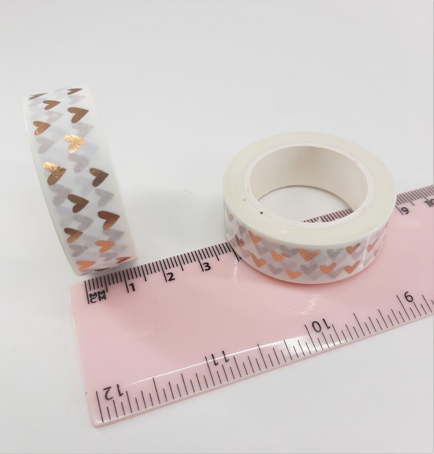 WASHI TAPE - ROSE GOLD FOIL HEARTS